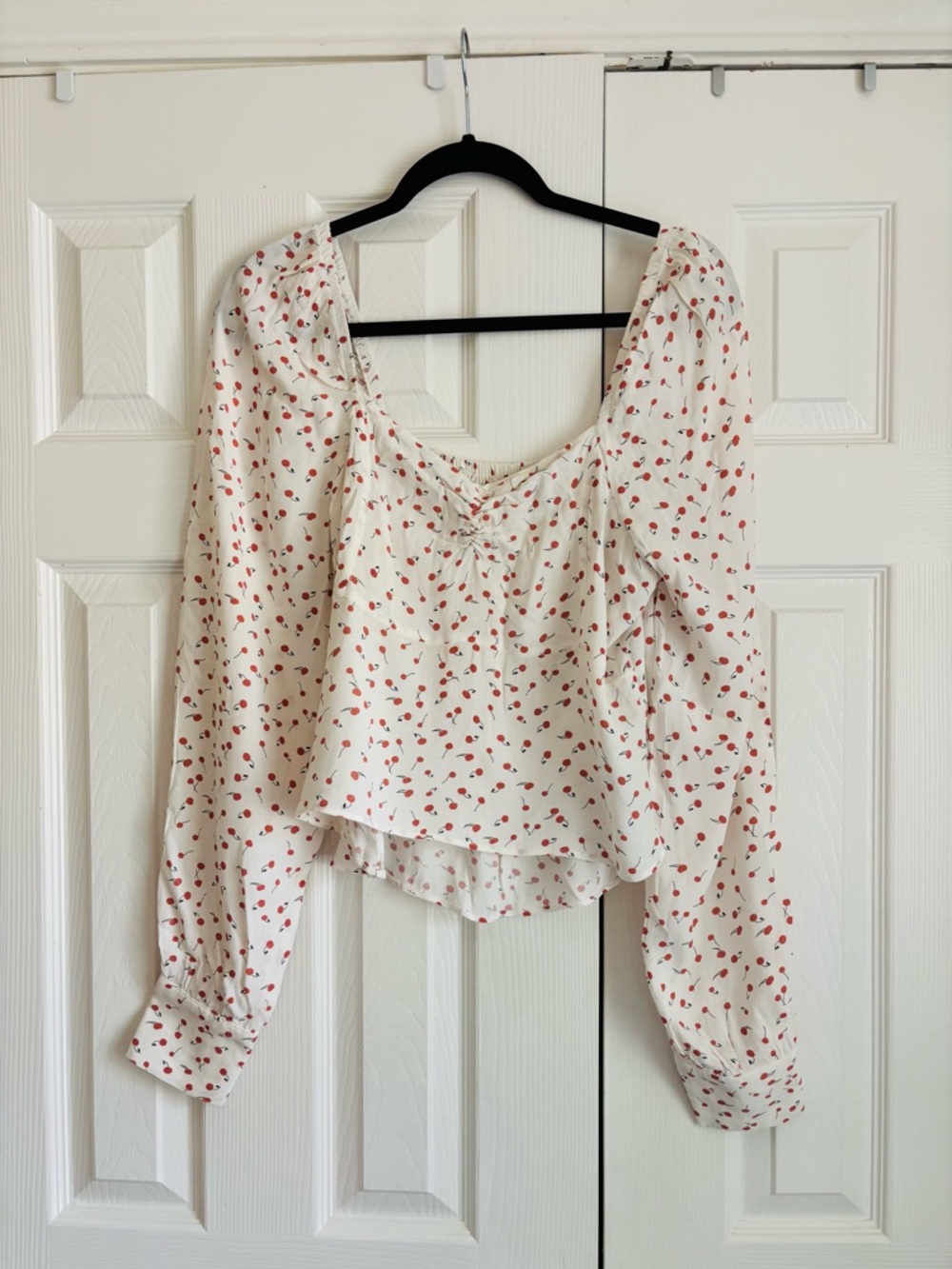 Free People Cherry Blouse
